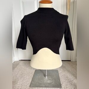 Oak + Fort 3/4 sleeve crop top